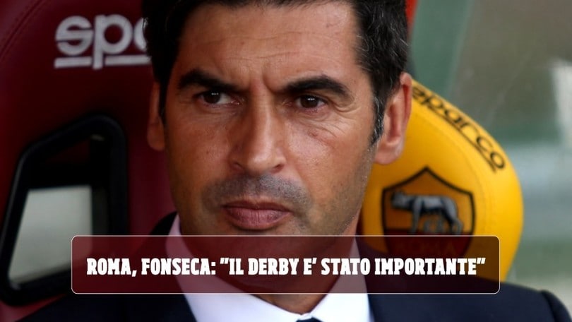 Roma, Fonseca: "Il derby è stato importante. Dzeko? Ho parlato molto con lui"