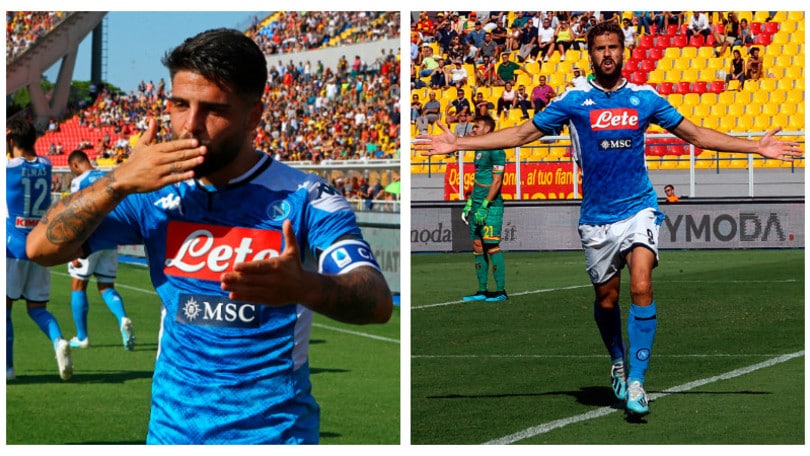 Napoli: baci, sorrisi e gol, gli azzurri calano il poker al Lecce