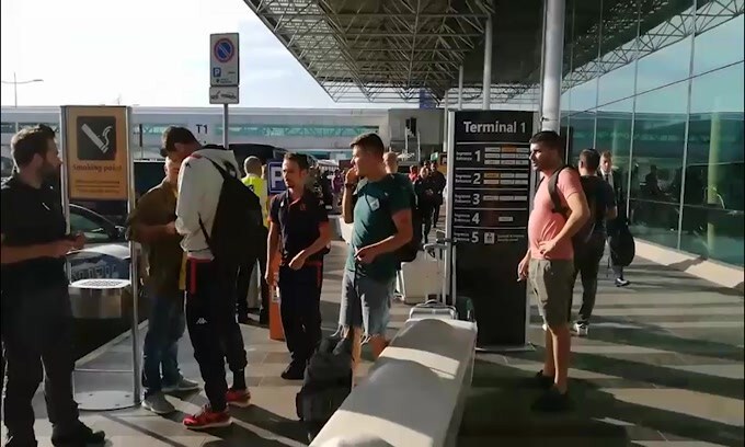 Il Genoa è arrivato a Roma