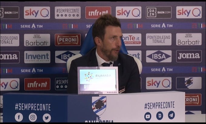 Di Francesco: "Arrabbiato per la prestazione"