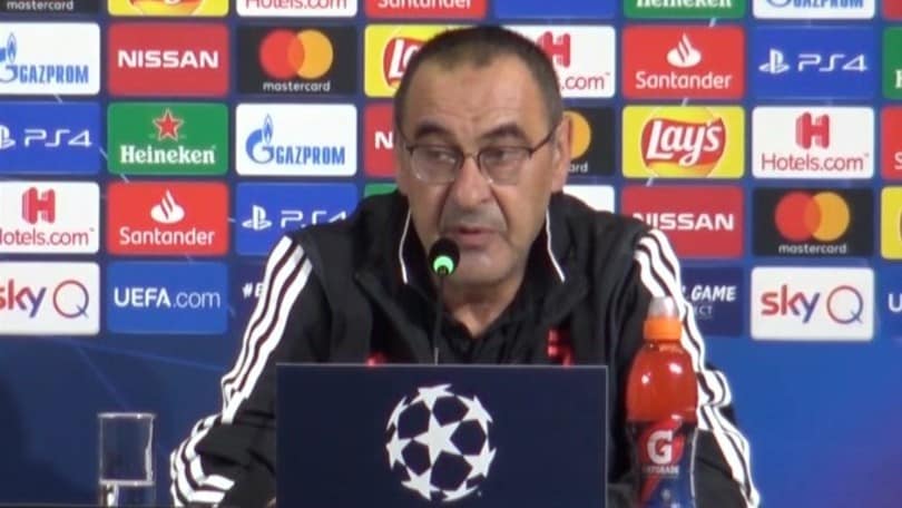 Sarri: "Champions? Le inglesi sono favorite"