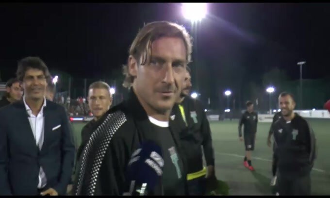 Totti: "Sono qua perché gli mancava uno"