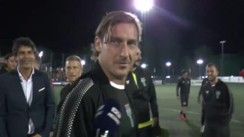 Totti: "Sono qua perché gli mancava uno"
