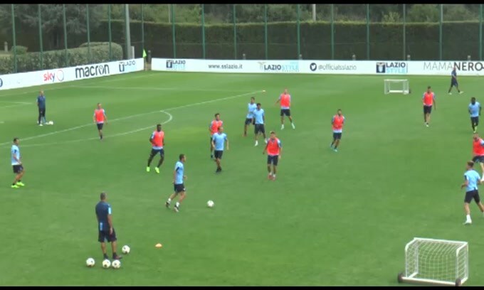 Lazio: grande concentrazione nella rifinitura prima del Rennes