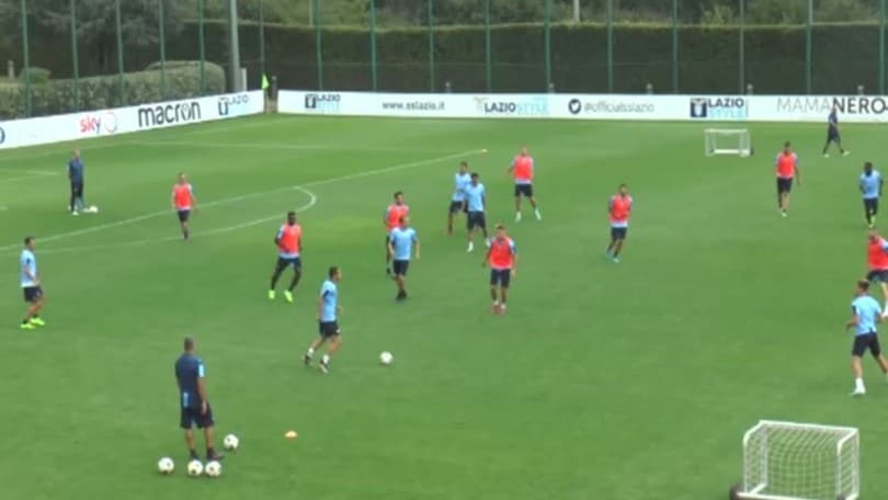 Lazio: grande concentrazione nella rifinitura prima del Rennes