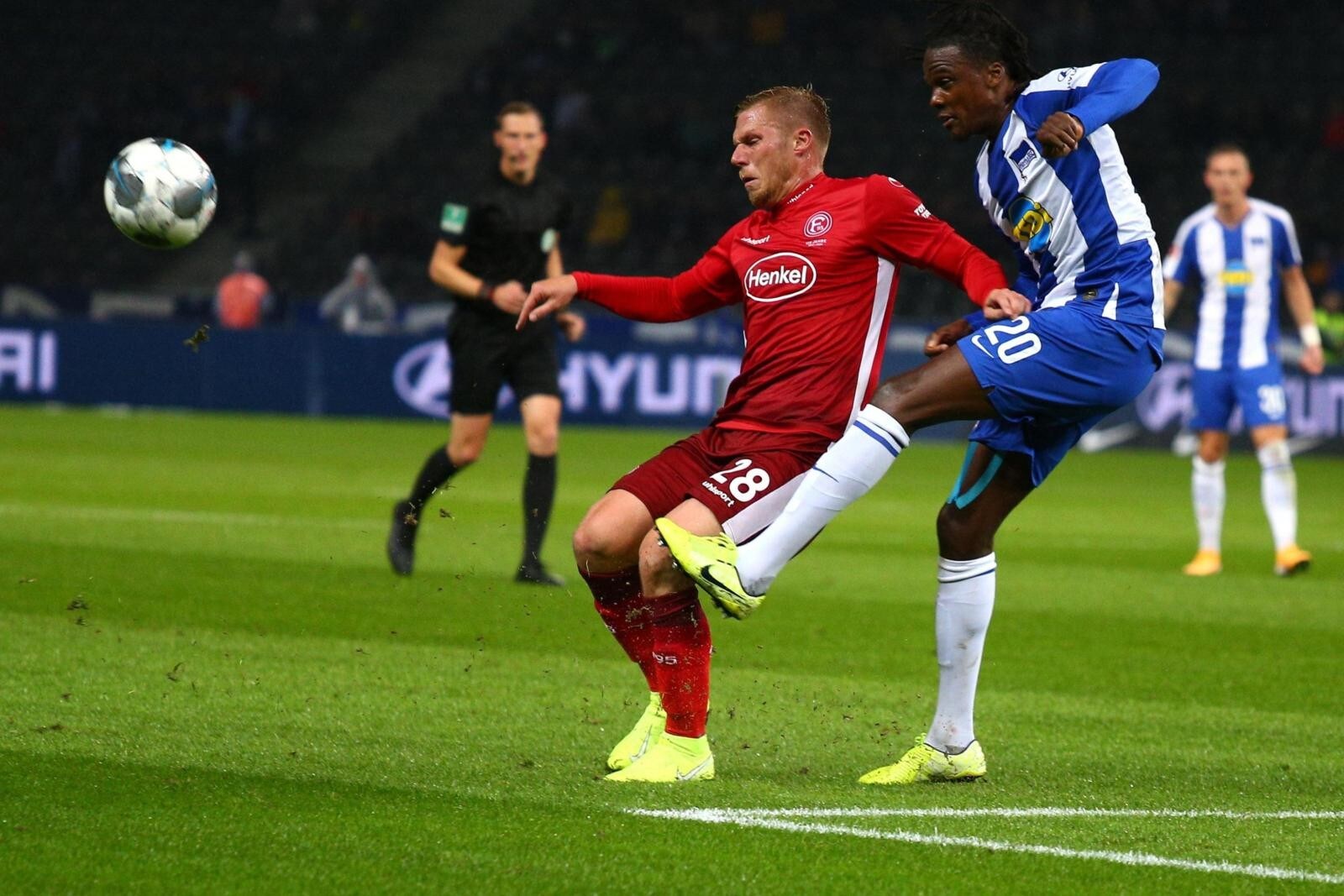 Bundesliga, tris dell'Hertha Berlino al Fortuna Dusseldorf