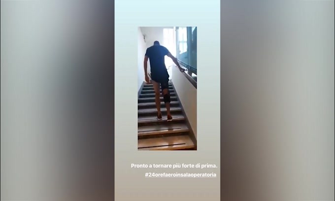 Che forza per Zappacosta! Un giorno dopo l’operazione sale le scale