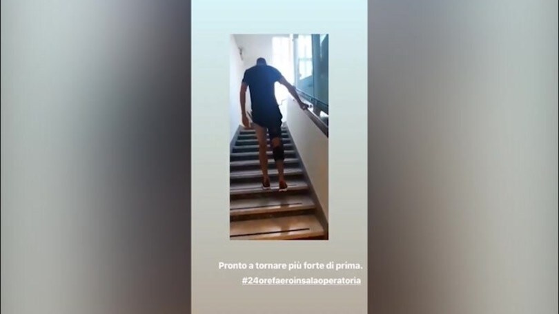 Che forza per Zappacosta! Un giorno dopo l’operazione sale le scale