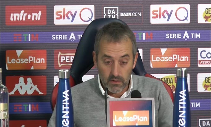 Giampaolo: "Era una partita difficilissima sul piano delle pressioni"