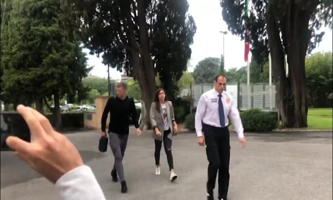 Dzeko a Villa Stuart per operarsi allo zigomo