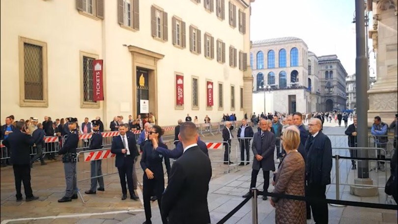 Funerali Squinzi: a Milano c'è anche Di Francesco