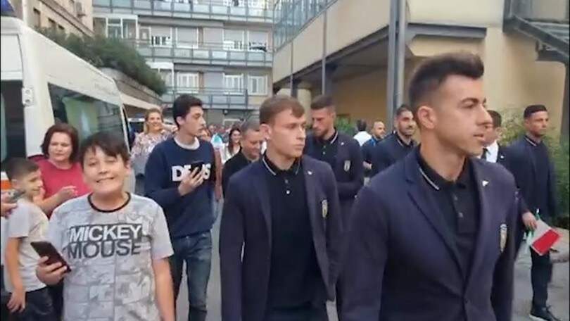 La Nazionale al Bambin Gesù: foto e autografi per El Shaarawy
