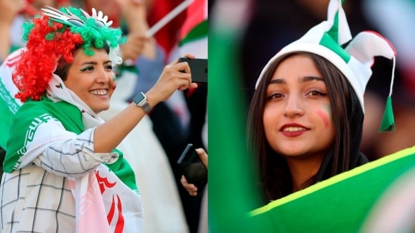 Prima volta in Iran per le donne allo stadio: festa colorata di gol