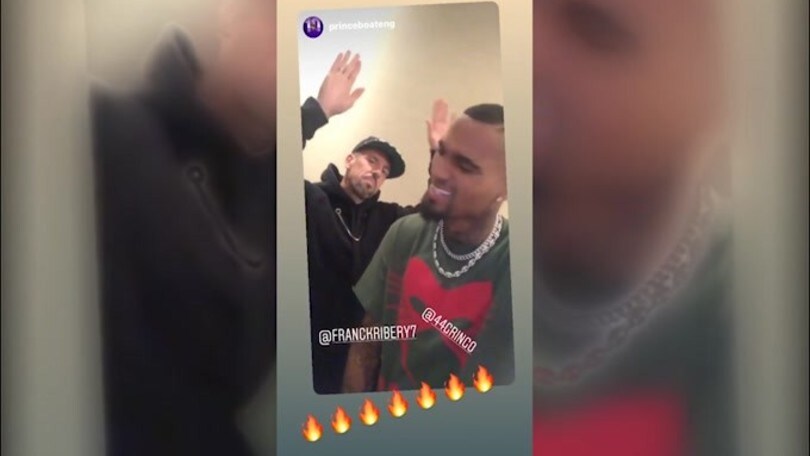 Ribery e Boateng, si improvvisano rapper