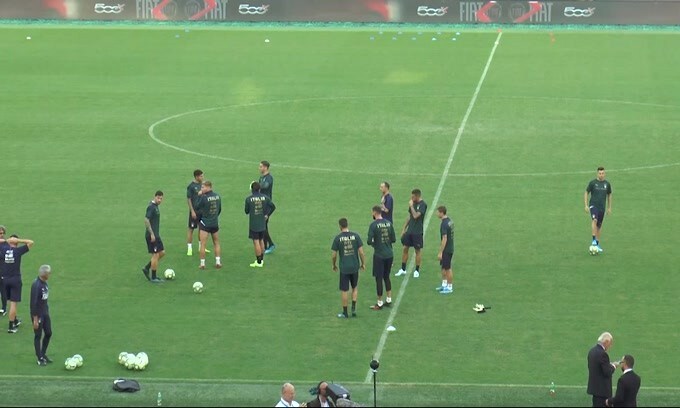 L'Italia si allena all'Olimpico