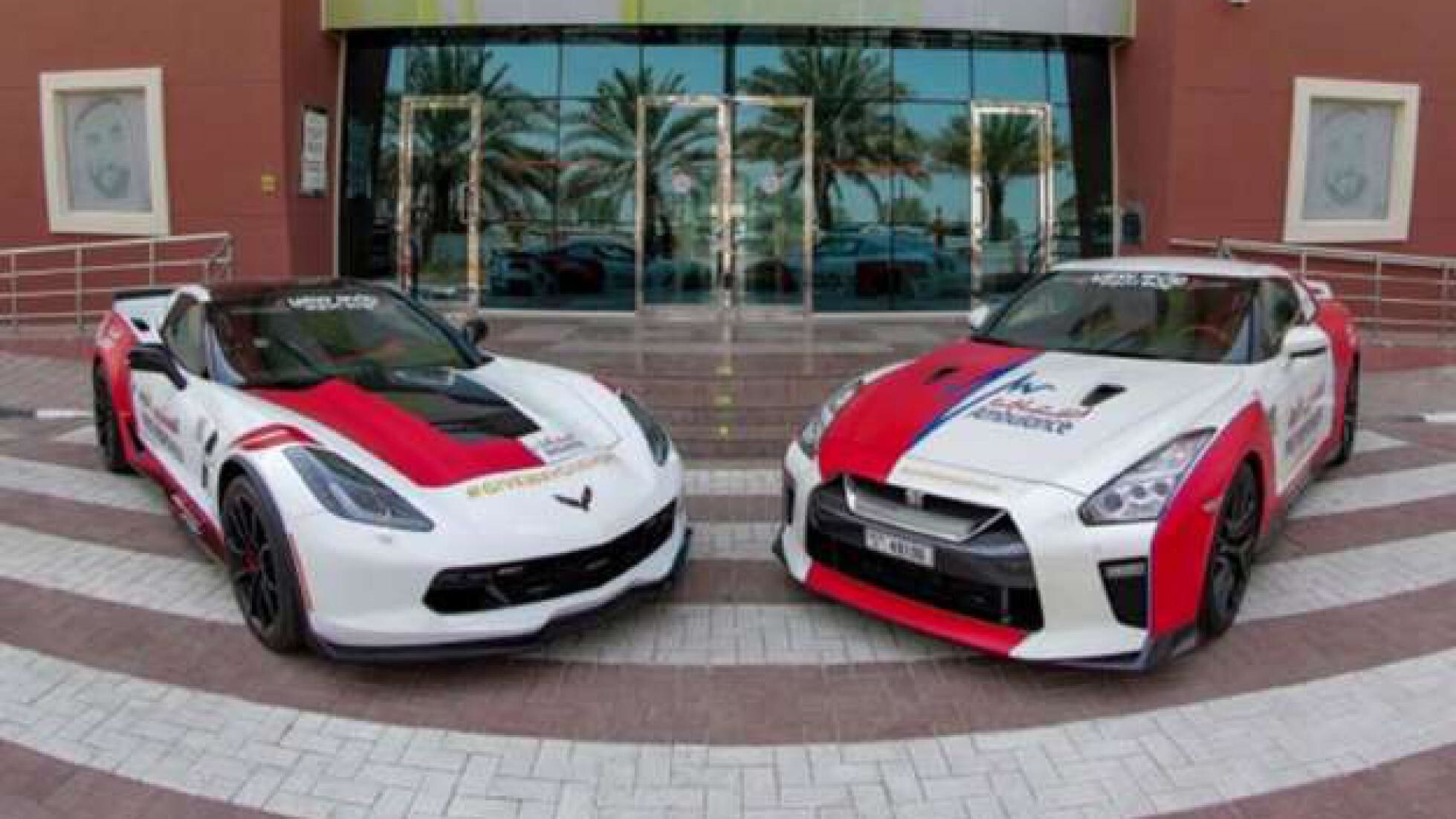 Nissan GT-R e Corvette C7 utilizzate come auto mediche a Dubai