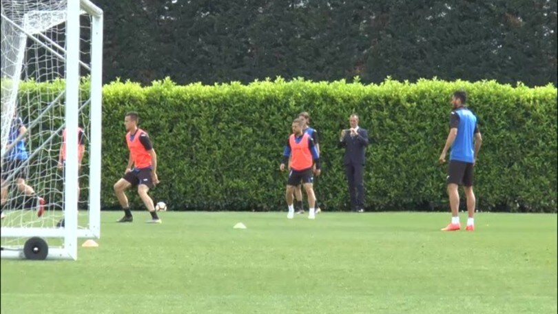 La Lazio verso la sfida con l'Atalanta