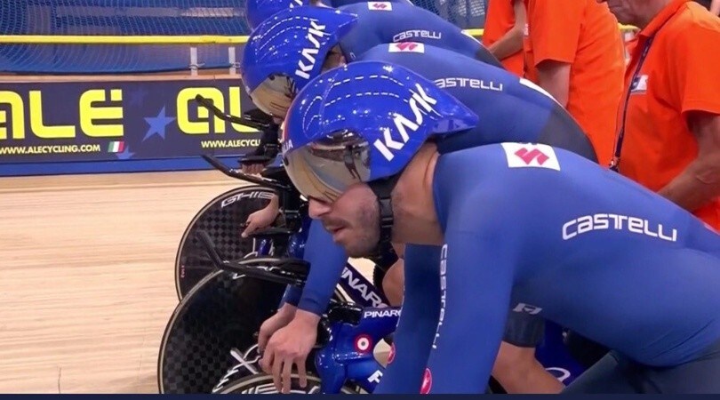 Europei su pista, l'Italia vince l'argento nell'inseguimento a squadre