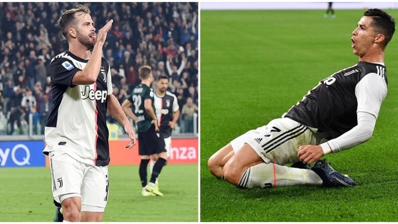 La Juve tenta la fuga: Cristiano Ronaldo-Pjanic, Bologna ko