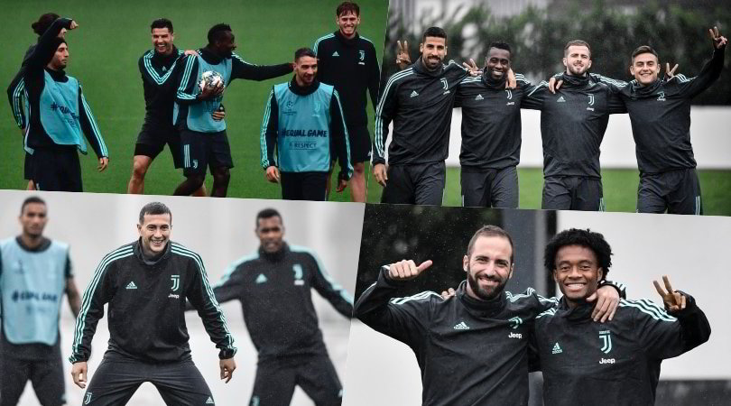Juve, da Cristiano Ronaldo a Higuain: sorrisi e concentrazione alla Continassa