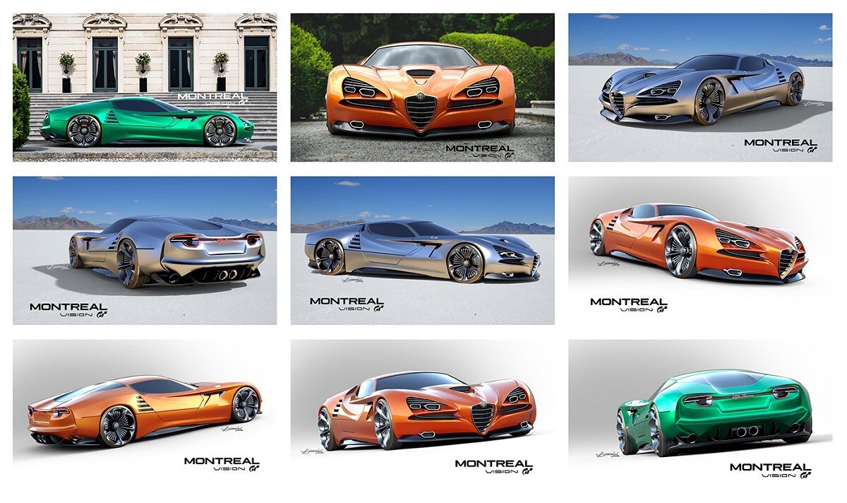 Alfa Romeo Montreal Vision GT, da ieri a oggi