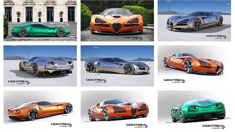 Alfa Romeo Montreal Vision GT, da ieri a oggi