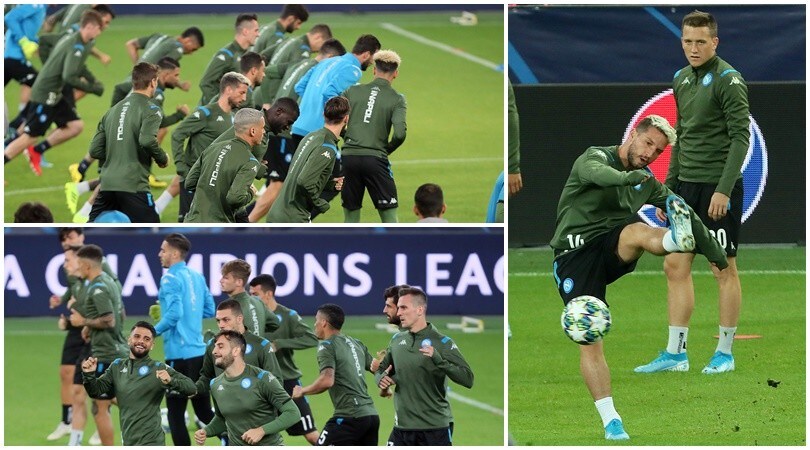 Champions, il Napoli sfida il Salisburgo: Mertens show durante la rifinitura