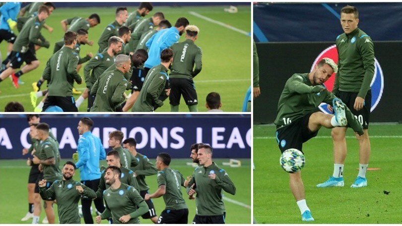 Champions, il Napoli sfida il Salisburgo: Mertens show durante la rifinitura
