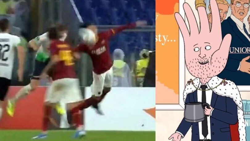 Rigore contro la Roma, anche il Borussia fa ironia