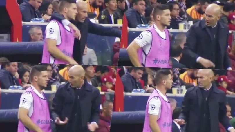 Zidane dà indicazioni a Jovic, il serbo non capisce lo spagnolo