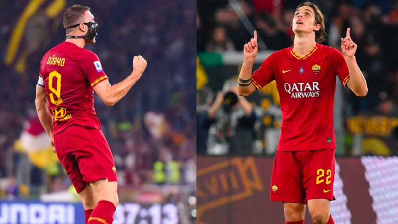 Dzeko e Zaniolo stendono il Milan, la Roma vince 2-1