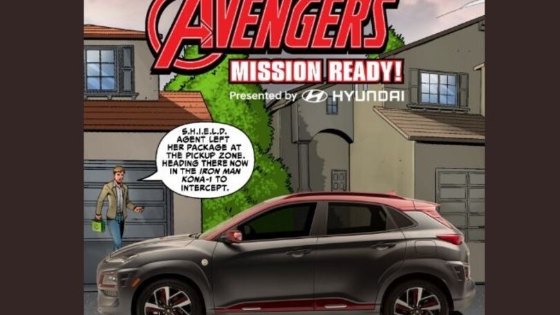 Hyundai Kona, il fumetto celebrativo Marvel: gli scatti