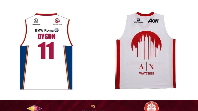 BMW, all'Olimpia Milano il derby sponsor con la Virtus Roma