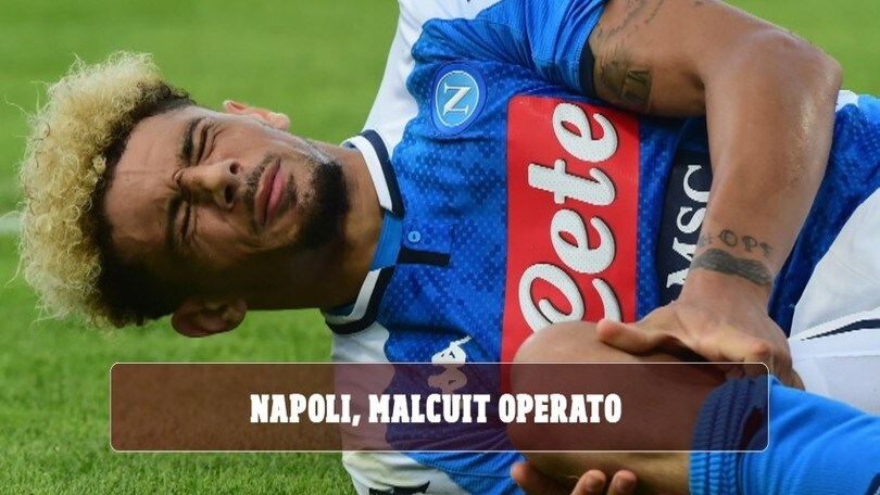Napoli, operato Malcuit: stop di 5-6 mesi