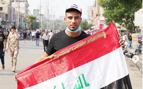 L'ex udinese Ali Adnan in piazza: «Date pace all'Iraq»