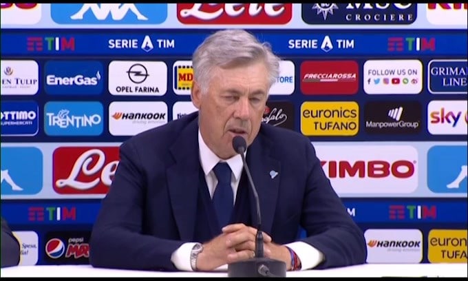 Ancelotti: "Resta il rammarico, meritavamo la vittoria"