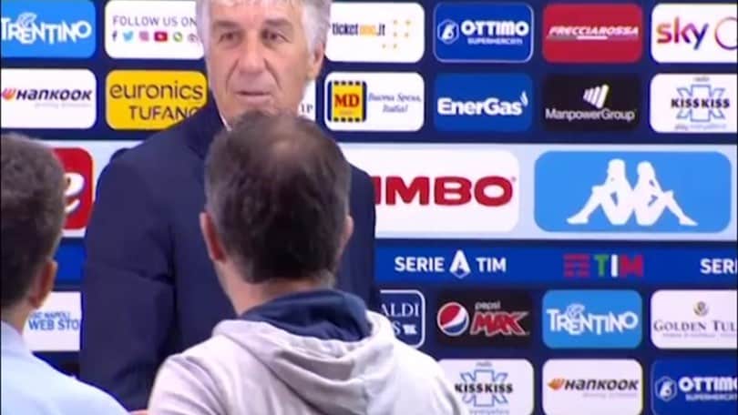 Gasperini lascia la conferenza...anzi no parla con i giornalisti!