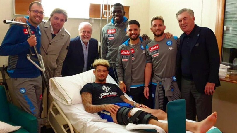 Napoli in clinica da Malcuit: "Forza Kevin, ti aspettiamo"