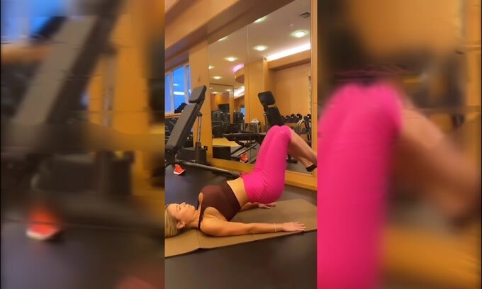 Lavoro in palestra per Diletta Leotta