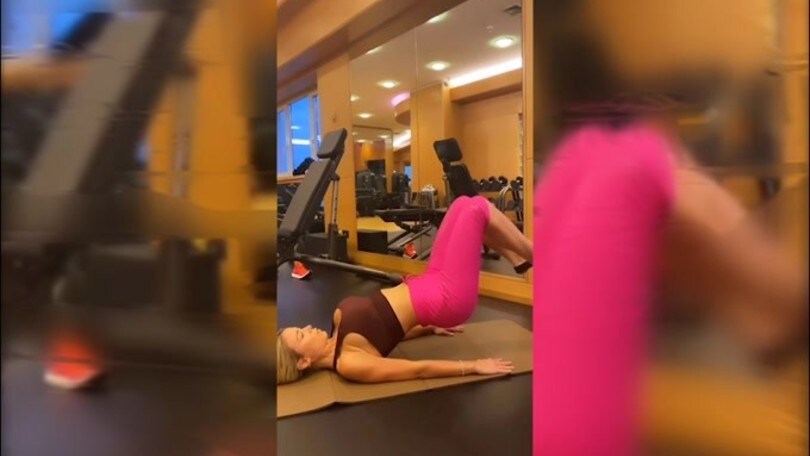 Lavoro in palestra per Diletta Leotta