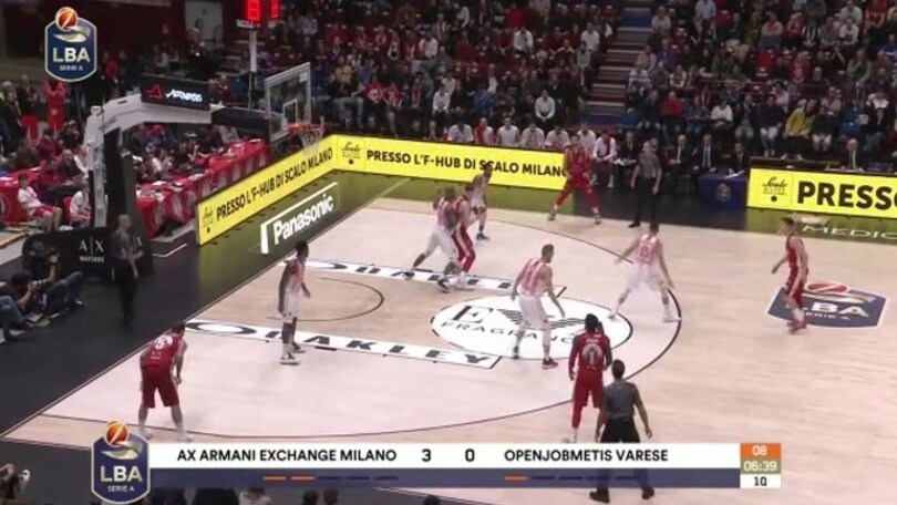 AX Armani Exchange Milano-Openjobmetis Varese 93-69