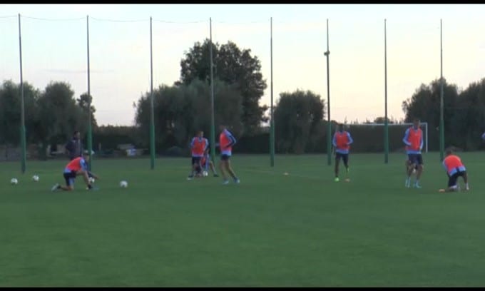 Lazio, allenamento intenso prima del Celtic