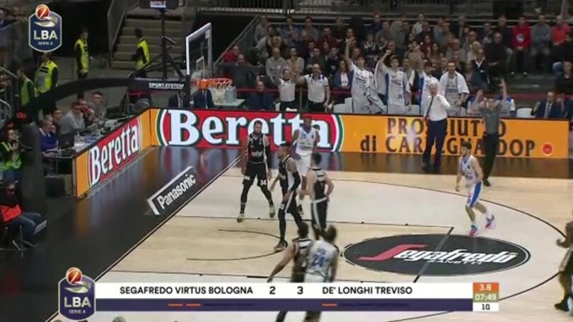 Segafredo Virtus Bologna - Dè Longhi Treviso 84-79