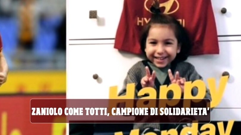 Zaniolo come Totti: campione di solidarietà con il piccolo Tommy