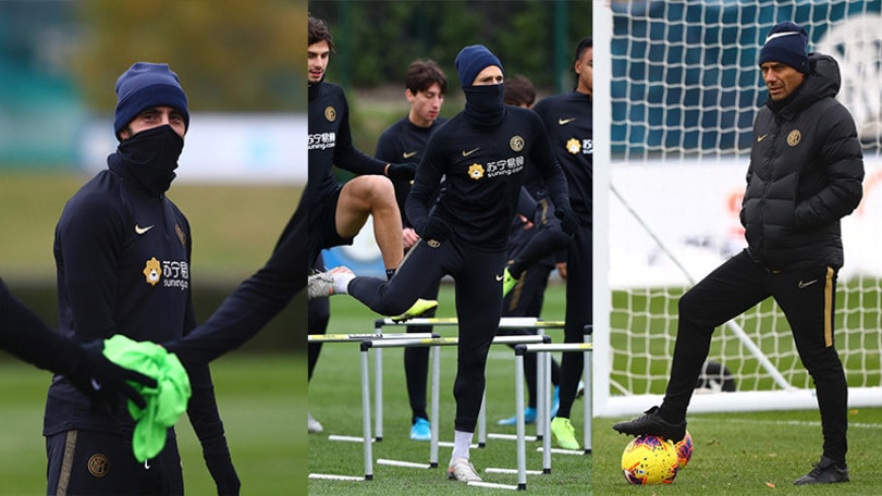 Inter, Borja Valero e Candreva fanno i ninja sotto gli occhi di Conte