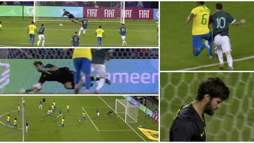 Alex Sandro fa fallo fuori area, ma è rigore! Messi sbaglia, poi segna in ribattuta