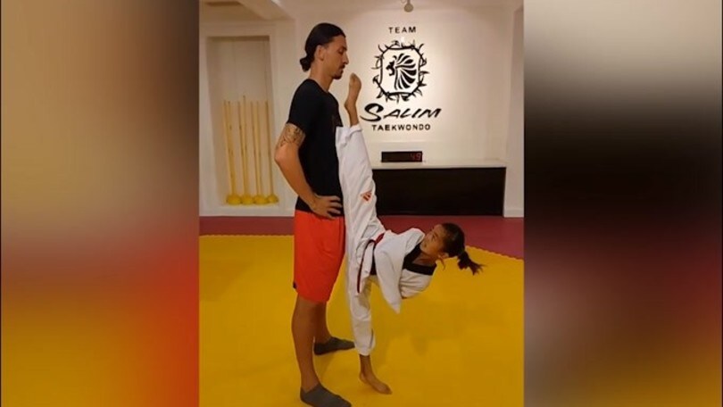 La bimba prova a "spaventare" Ibra, ma lui....