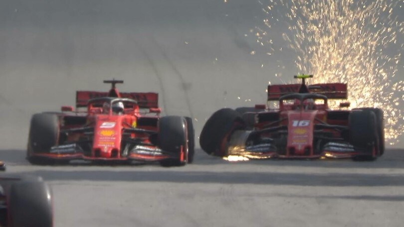 Scintille tra Vettel e Leclerc dopo l'incidente: "Servirà un chiarimento"