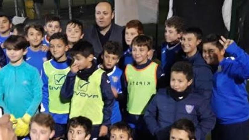 Antonino Asta in visita allo Junior Torrazza!