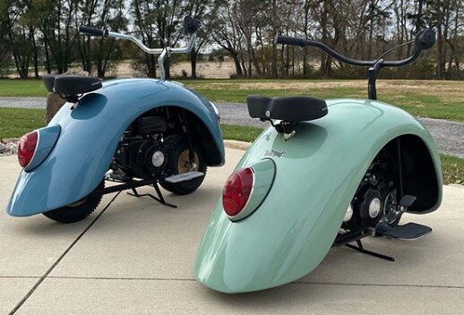 Volkspods, le fasi della minimoto ispirata al Maggiolino: gli scatti